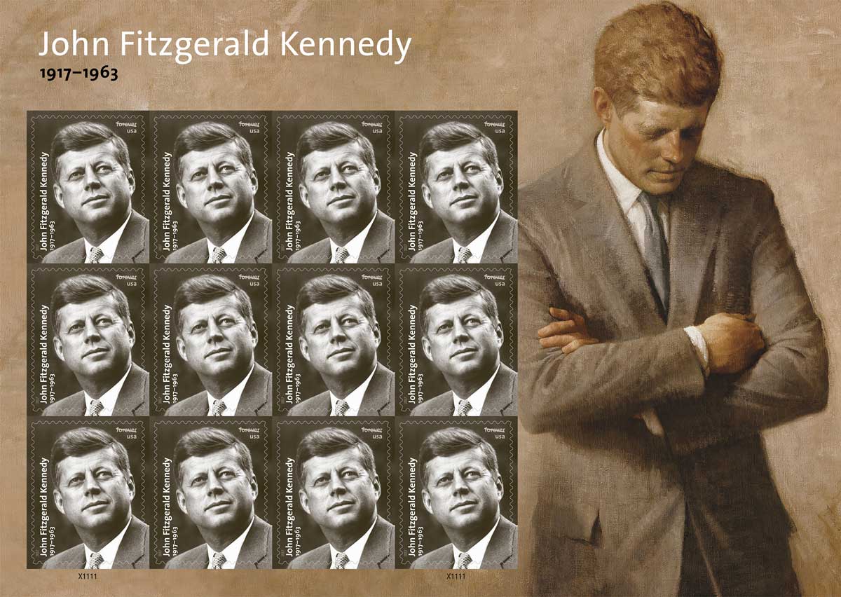 ケネディ生誕100年記念 切手シート アメリカ合衆国発行 | 切手,北米
