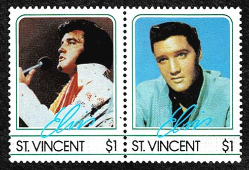 エルヴィス・プレスリー 切手8種セット セントビンセント・グレ