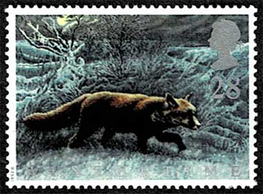 イギリス冬の動物 切手5種セット イギリス発行 | 切手,ヨーロッパ