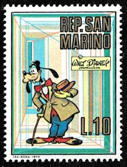 世界初のディズニー切手10種セット サンマリノ発行 | 切手,ヨーロッパ