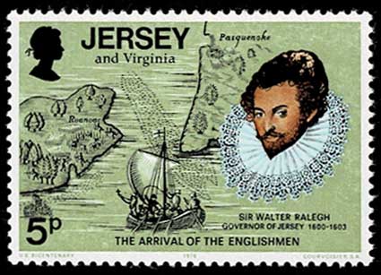 アメリカ独立200周年記念 切手4種セット ジャージー代官管轄区