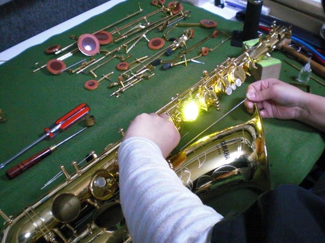 YAMAHA製品限定/テナーサックス全タンポ交換(管楽器修理)【離島不可