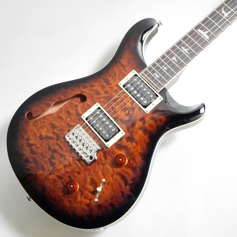 PRS SE Custom 22 Semi-Hollow Quilt BG Black Gold Sunburst 限定品