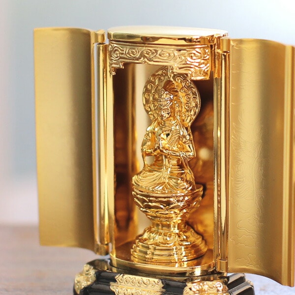 仏像】 勢至菩薩 金属製厨子入 | 仏具,仏像(金属製) | がらんどう｜手