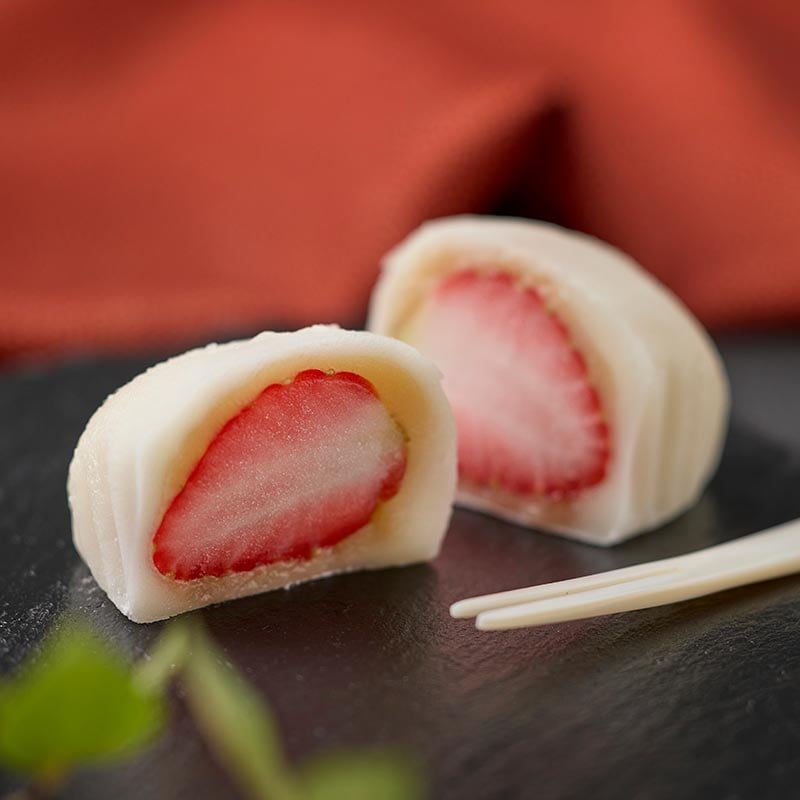 とろっ生小豆いちご大福 8個入 [A034BN] | 店舗,吉岡製菓 | 旅するよう