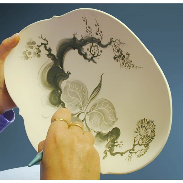 マイセン ブルーオーキッド ケーキプレート 824001/23501 | ブルー