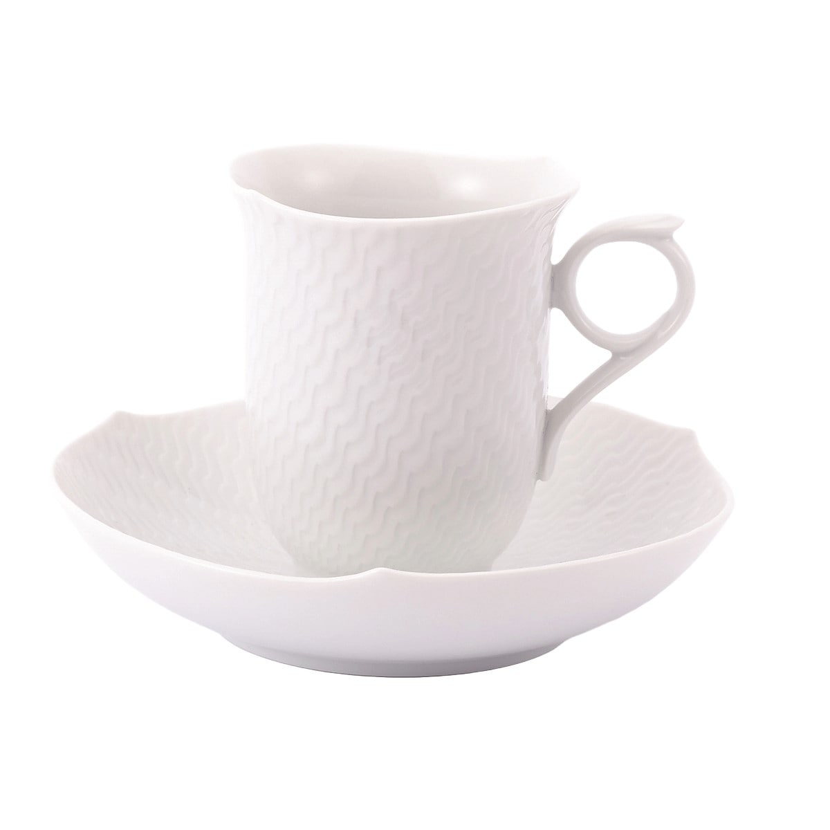 マイセン 波の戯れ ホワイト コーヒーカップ＆ソーサー 000000/29582
