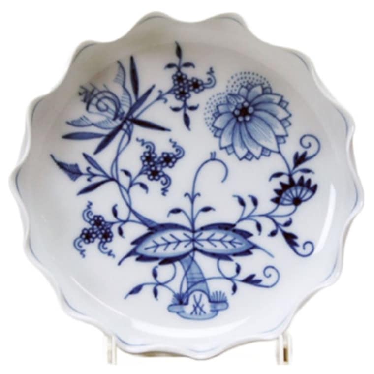 マイセン ブルーオニオン 波型取皿 12cm 800101/44003 | ブルー