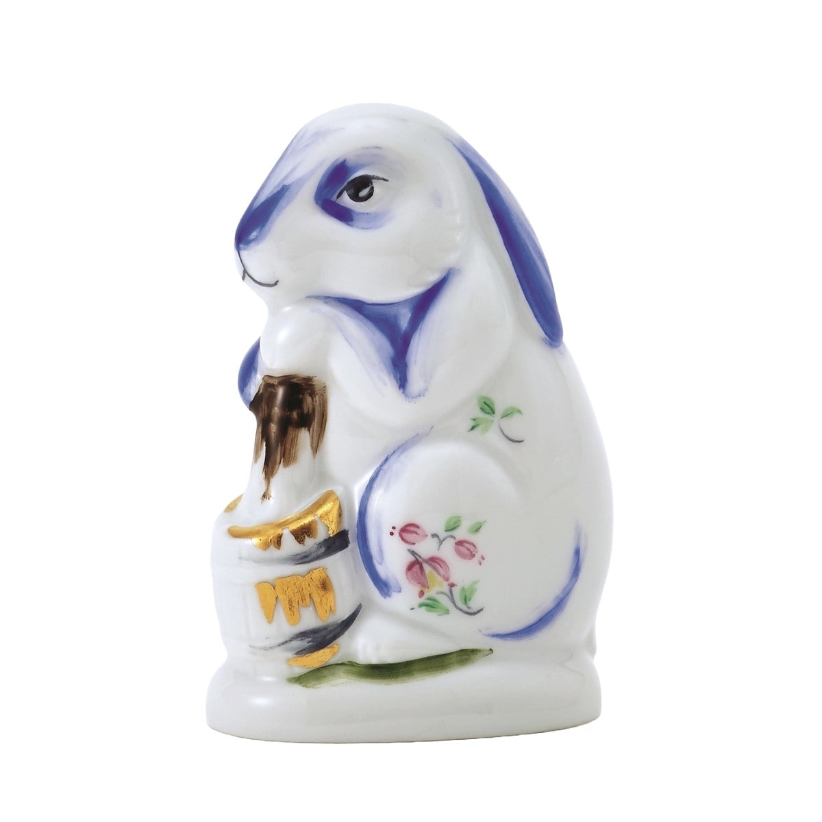 マイセン ミニ干支人形 卯(ウサギ)2体セット(台座付） 83643/83644/D