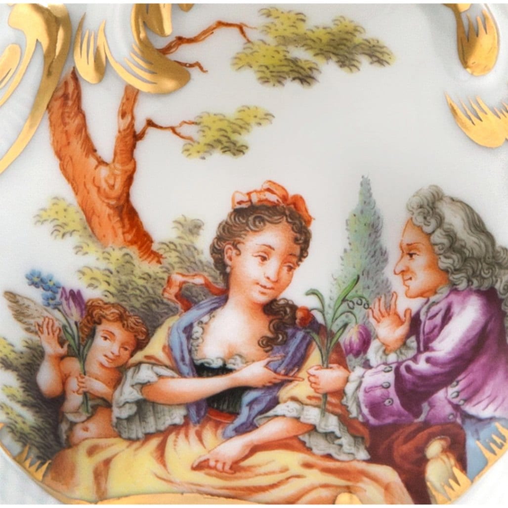 マイセン 香水瓶「ワトーによる人物画」 51089/292184 | 世界限定品等