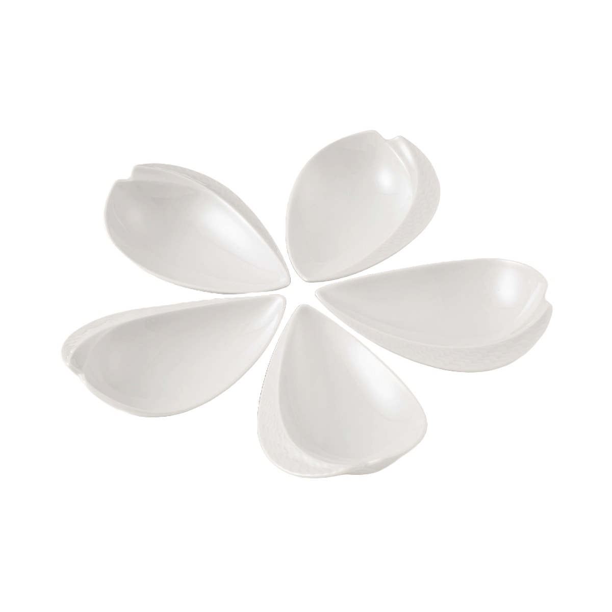 マイセン 波の戯れ エスニック リーフディッシュ5枚セット 000000