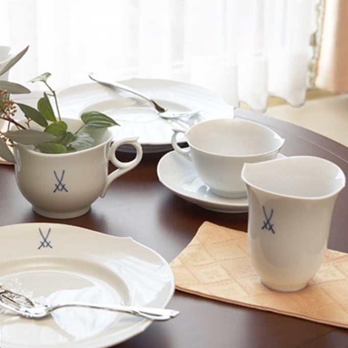 マイセン 剣マーク ペアケーキプレート19cm 825001/28470/2P | 剣