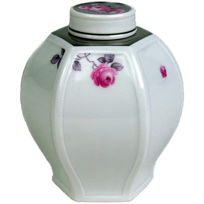 マイセン プラチナローズ ティーキャディー 52836/018795 | フラワー