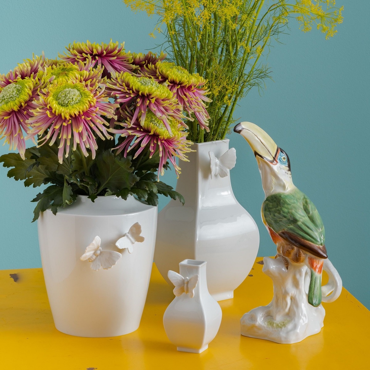 マイセン バタフライ スクエア 花瓶 L 000000/50909 | 花瓶 | ドイツの