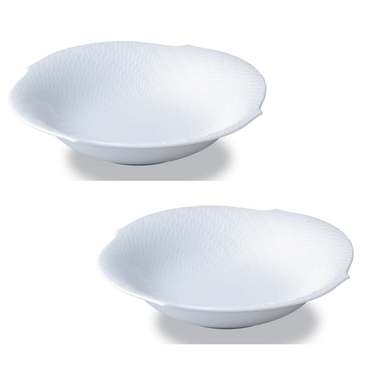 マイセン 波の戯れ ホワイト ペアサラダディッシュ 000000/29439/2P