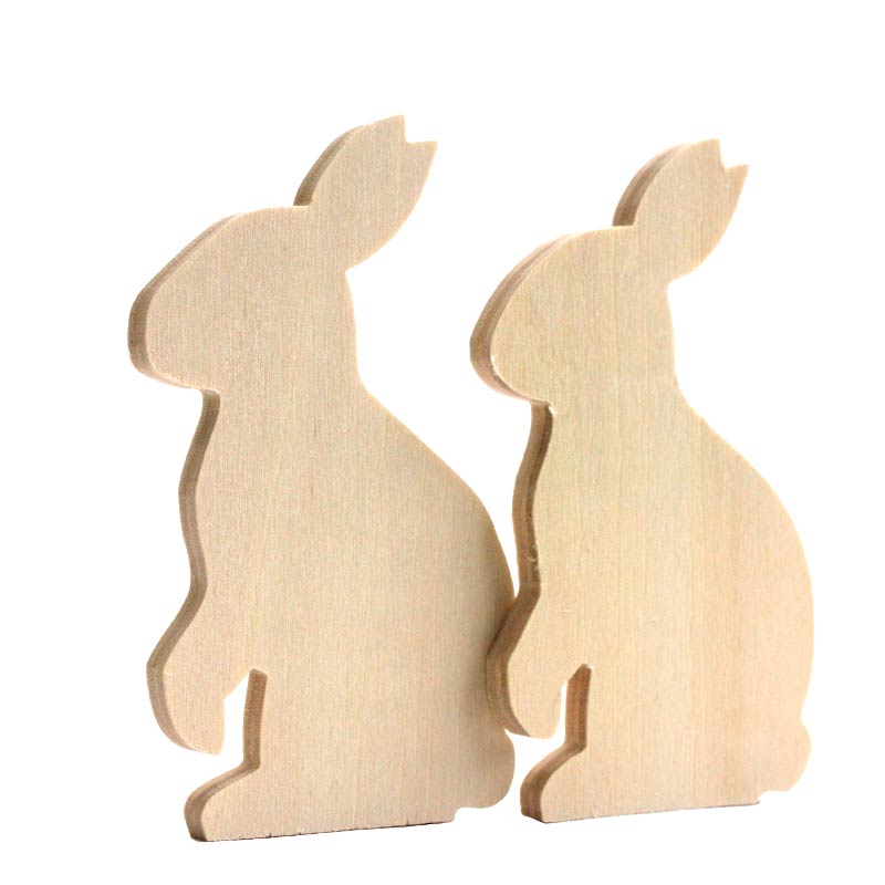 425-01549 シルエットうさぎカットアウト 2枚組 | 素材,カットアウト