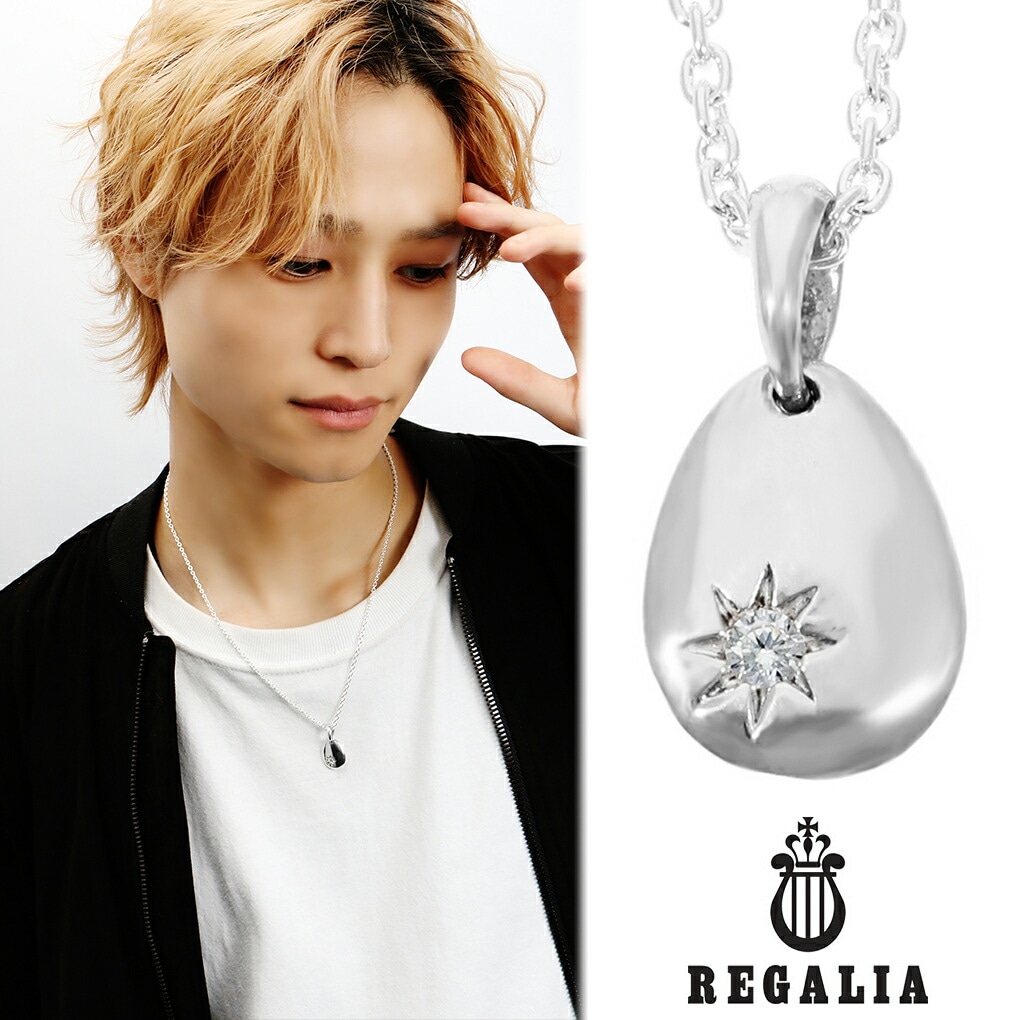 REGALIA ドロップ ジルコニア スター シルバー ネックレス ペンダント
