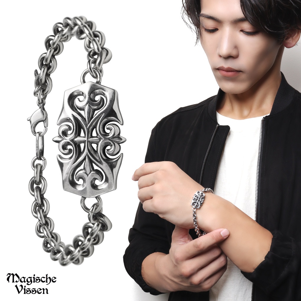 トライバル ヴァンヤード ブレスレット シルバー925 重厚感 プレート