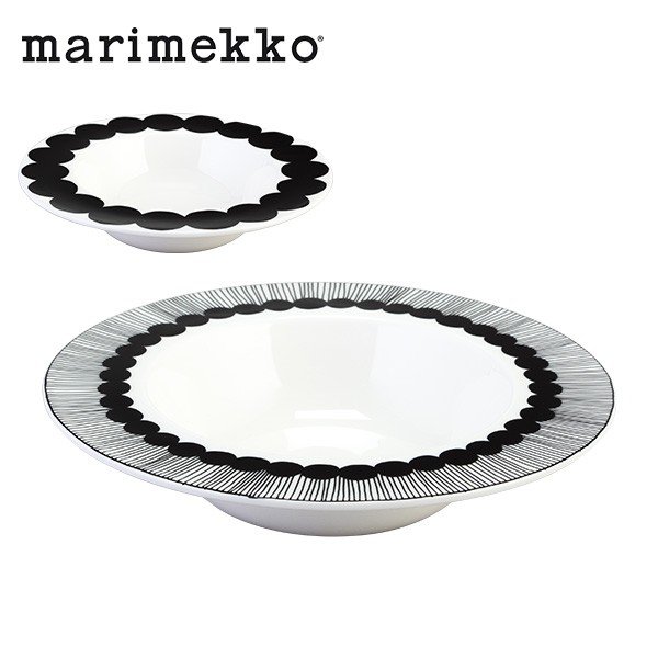 マリメッコ Marimekko ディーププレート 20cm 皿 シイルトラプータルハ