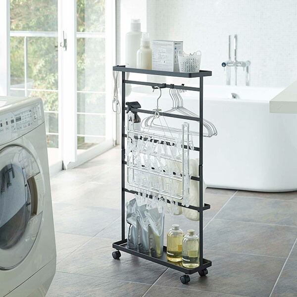 洗濯用品収納ワゴン タワー 山崎実業 tower ランドリー収納 ランドリー
