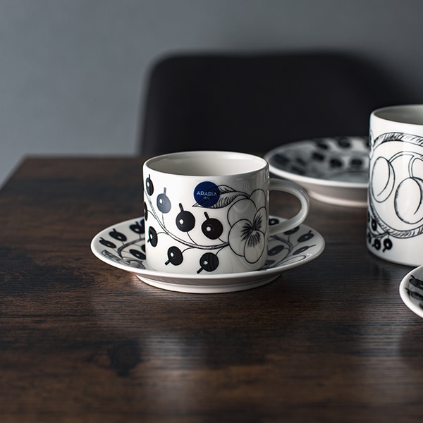 アラビア Arabia ブラック パラティッシ ブラパラ カップ & ソーサー
