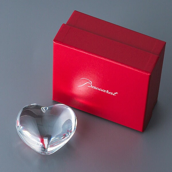 バカラ Baccarat ペーパーウェイト ハート 文鎮 クリア 1761531 Coeur