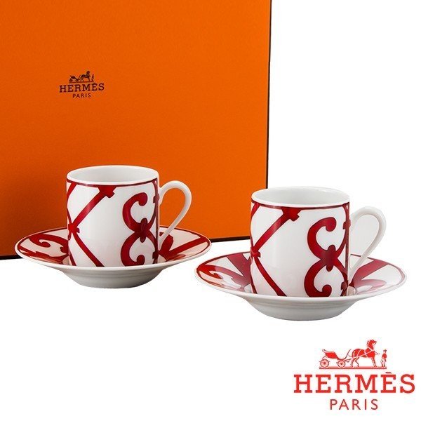 Hermes エルメス ガダルキヴィール Coffee cup and saucer コーヒー