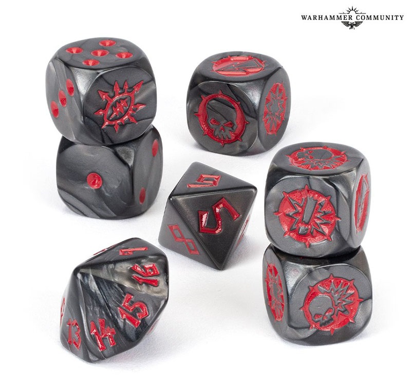 BLOOD BOWL】ケイオスチョーズン チームダイスセット / Chaos Chosen