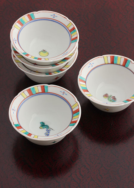 泰山窯 豆鉢（果実）｜九谷焼のうつわ｜和食器通販 じろや