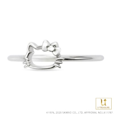 ハローキティ】 指輪 リング プラチナ アクセサリー【Hello Kitty