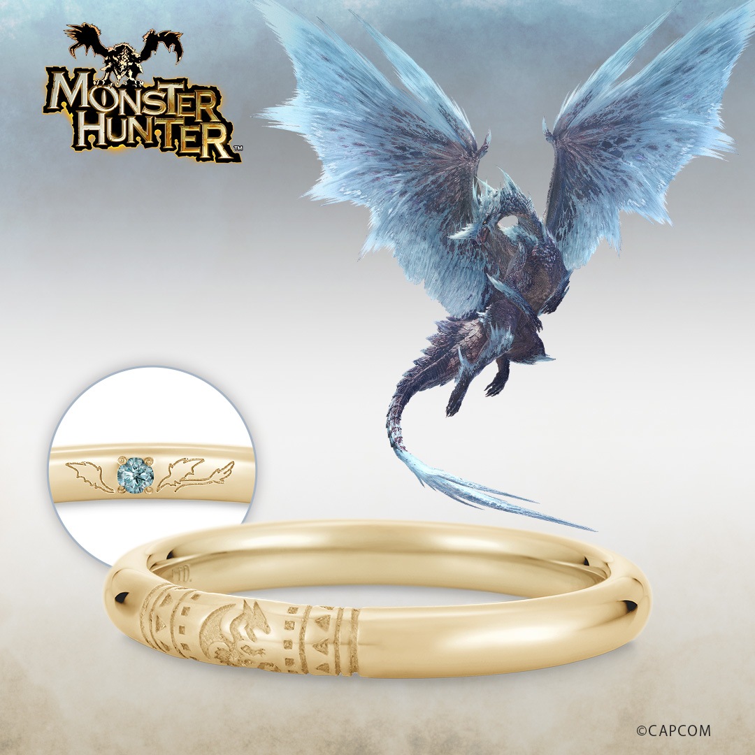 モンスターハンター】 ハンターの指輪 イヴェルカーナ K18イエロー