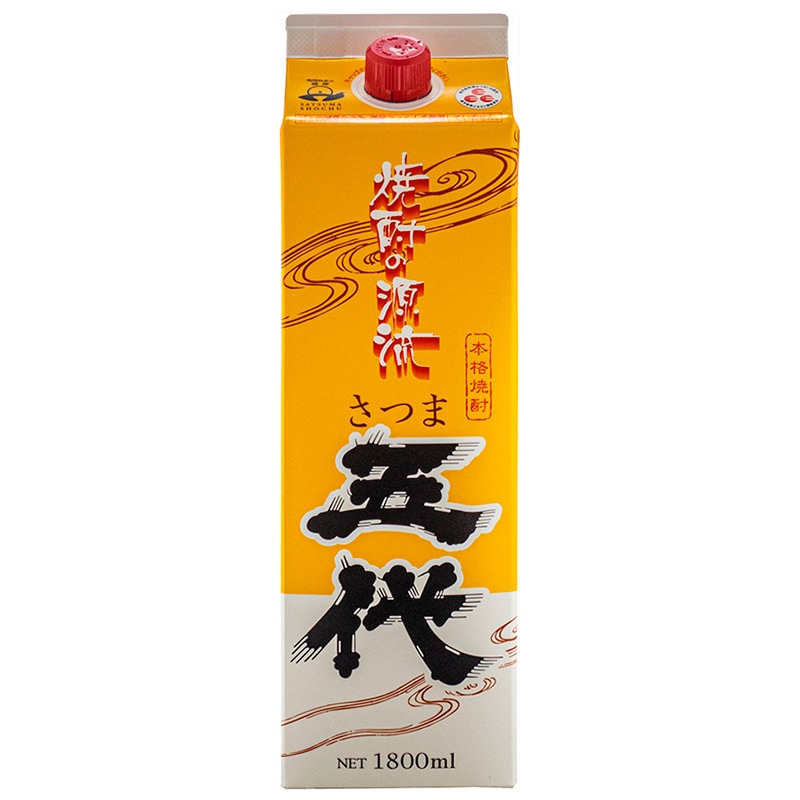 芋焼酎 さつま五代パック 25度 1800ml | 芋焼酎,さつま五代シリーズ