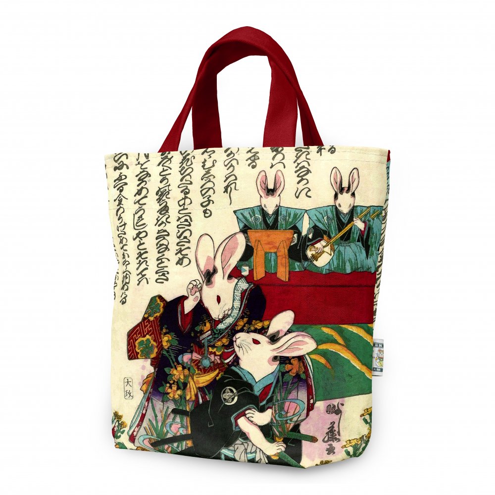 トートバッグ TB50148 うさぎのおかる・勘平柄 | 小物,バッグ,トート