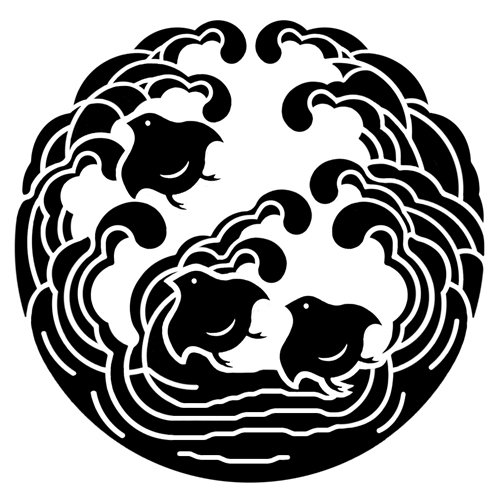 家紋 波に千鳥 | 着物・帯,色無地 ※写真は振袖ですが普通袖もお選