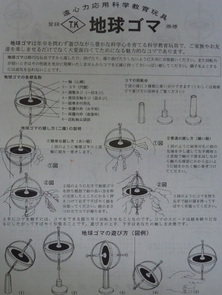 地球ゴマ・日本製、タイガー商会・Cタイプを販売,玩具問屋 上野屋