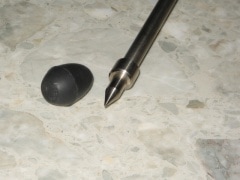 チェロチタン製エンドピン ソリッド チタンチェロエンドピン ロッド 直径10mm ARTINO Solid