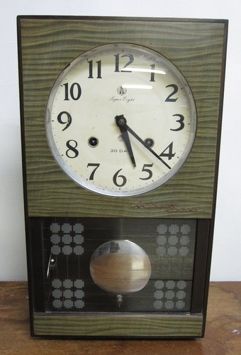 CW007 愛知時計 Super Eight 柱時計 30DAY | 時計,古時計,掛け時計