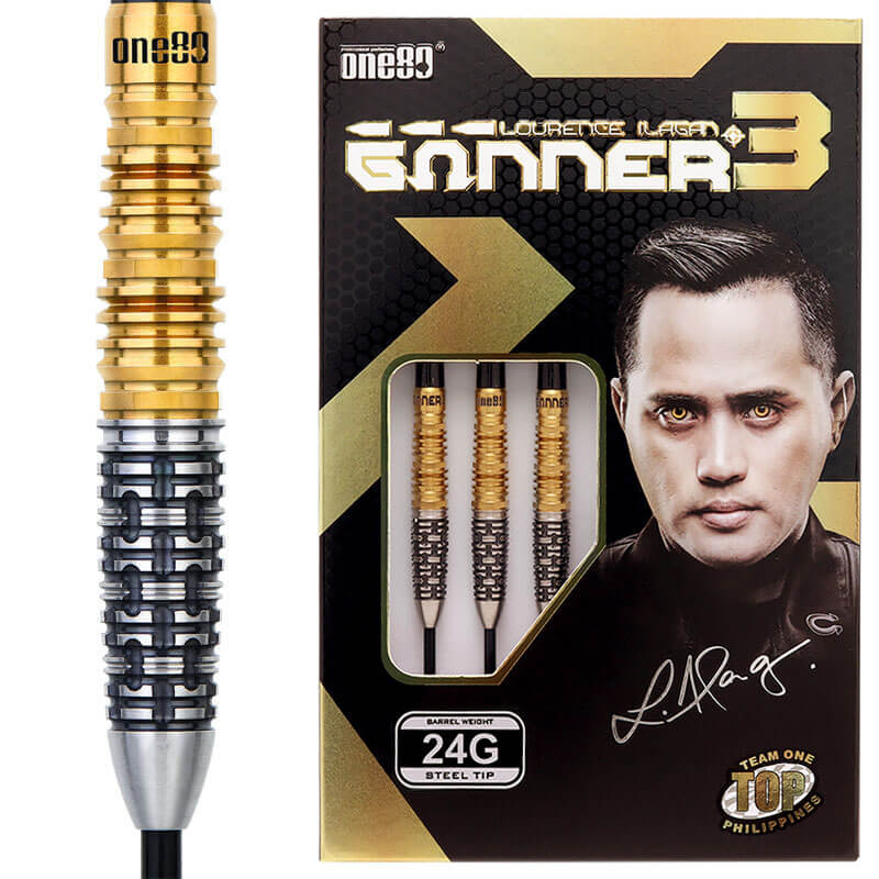 ONE80 Gunner ver.3 ガンナー3 スティール24g ローレンス・イラガン