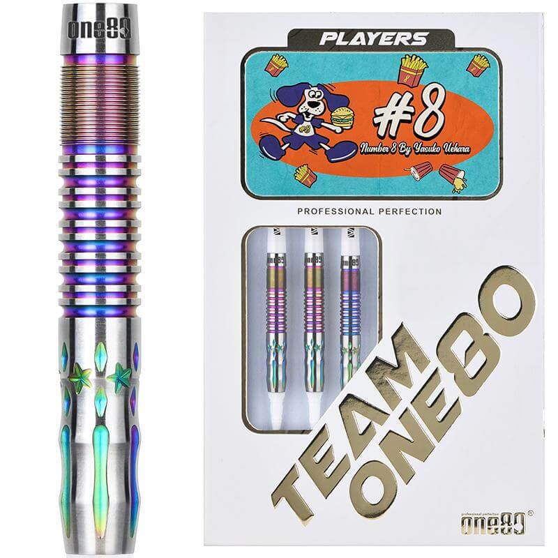 ONE80 #8（ナンバーエイト）レインボー 2BA17.5g 上原泰子選手 ダーツ