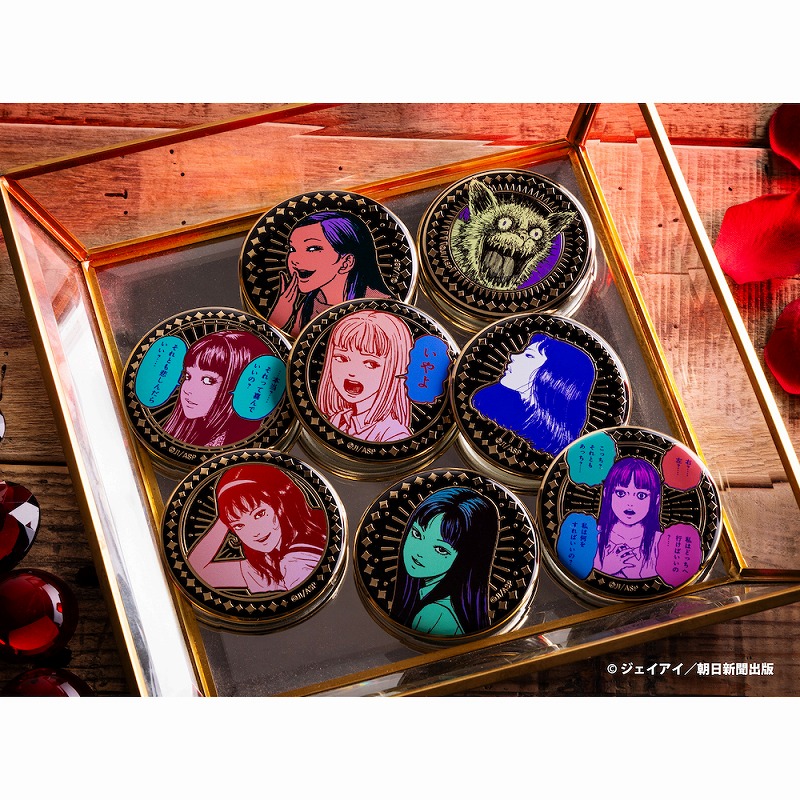 伊藤潤二 トレーディングメタリック缶バッジ Girls(全8種) | すべての