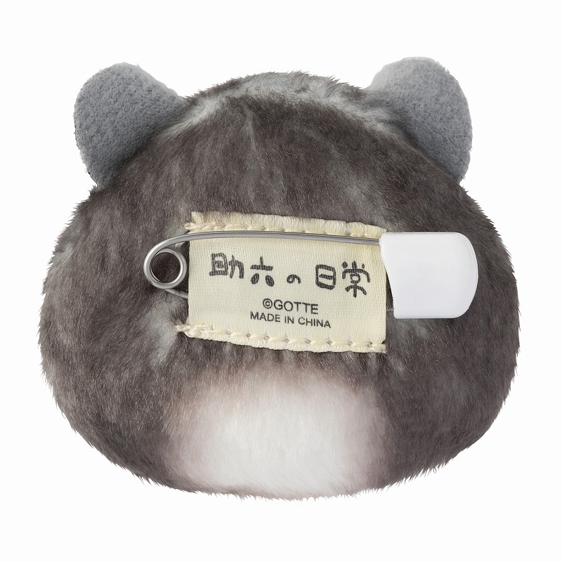 助六の日常 ぬいぐるみおかおバッジ3個セット (ジロ・クロガネ・ルビー