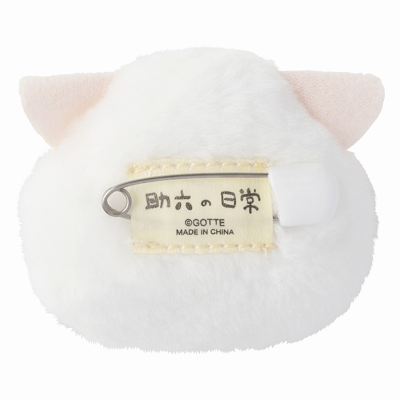 助六の日常 ぬいぐるみおかおバッジ3個セット (ジロ・クロガネ・ルビー