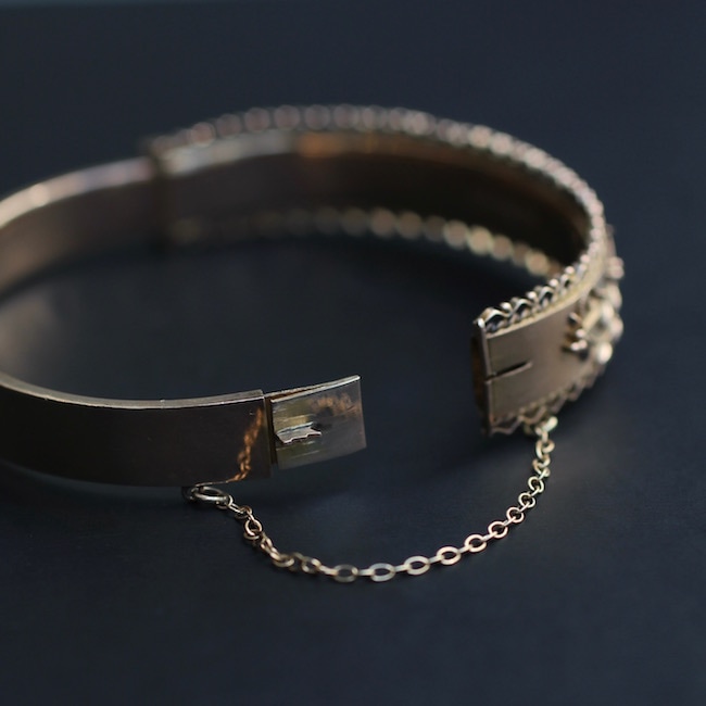 アンティーク ゴールド 金細工 バングル 1908年