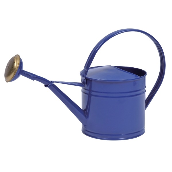 ブリキウォータリングカン1.5L ネイビー（ロット:2） | 水やりの道具