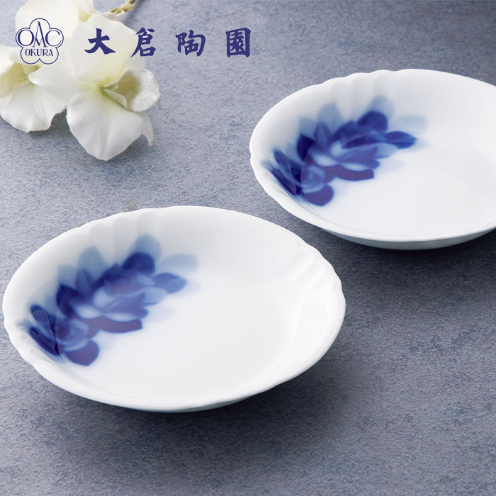 大倉陶園 ブルーローズ14cmフルーツ皿 SE5-144-3 テーブルウェア 内祝