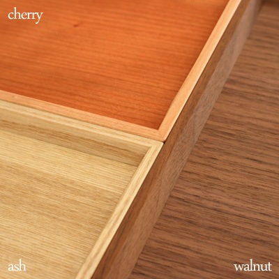 3colors tray スクエアタイプ」積み重ねできる木製トレイ・お盆