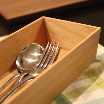 CutleryBox」おしゃれな無垢の箱・カトラリーボックス・ケース・トレー