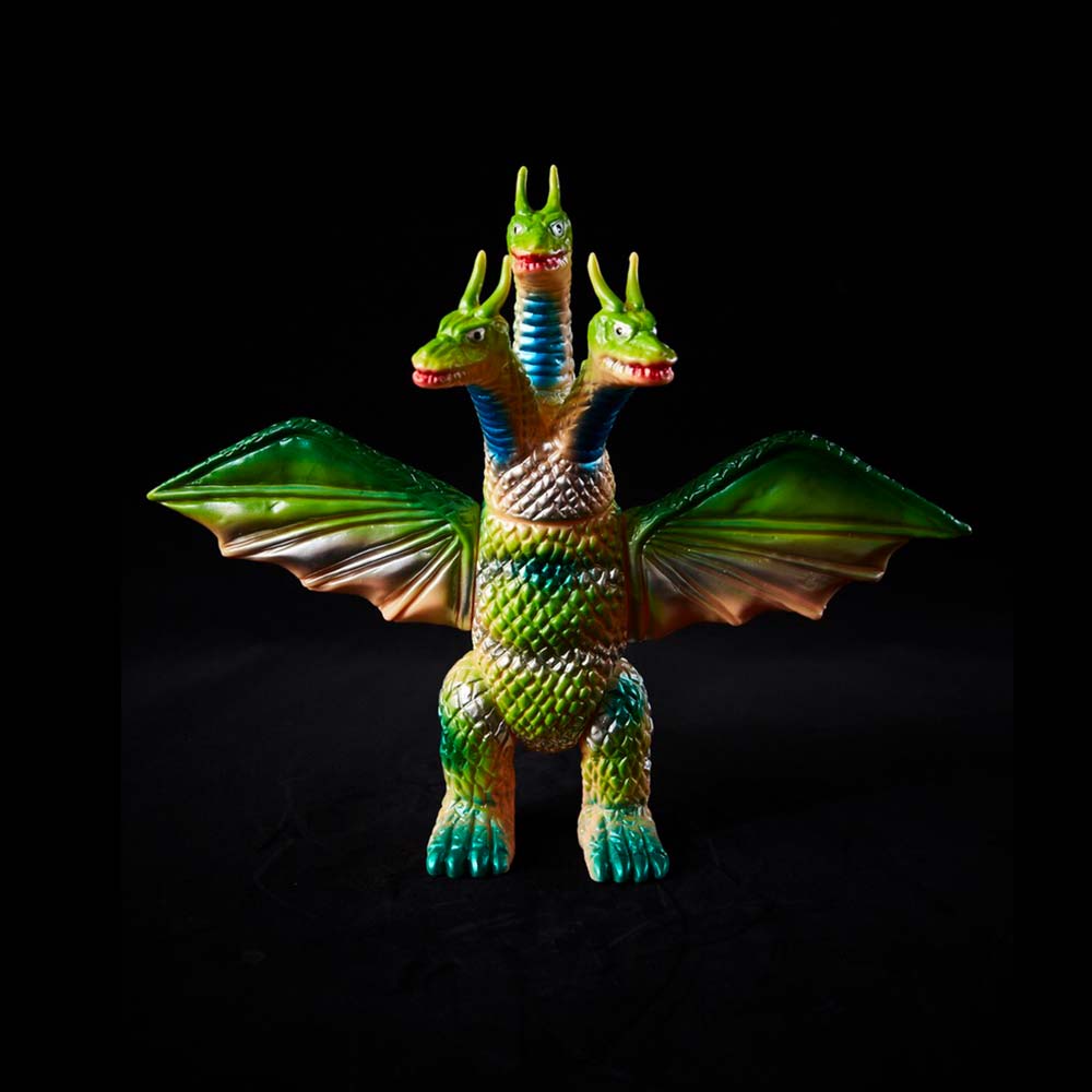 ソフビ】【ブルマァク】 キングギドラ 当時風（グリーン）/BULLMARK