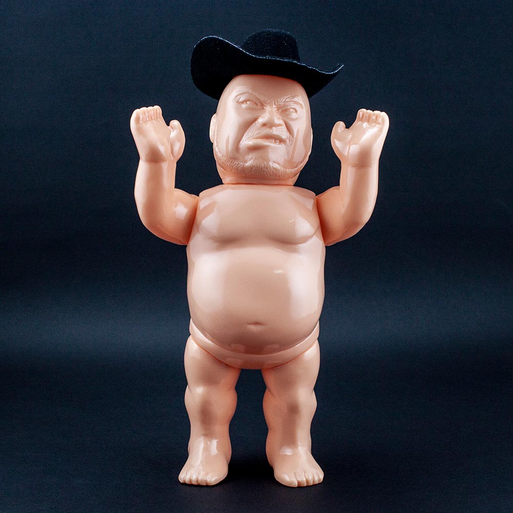 ソフビ】ハリウッドザコシショウ ソフビ人形（無彩色版／肌色成型）