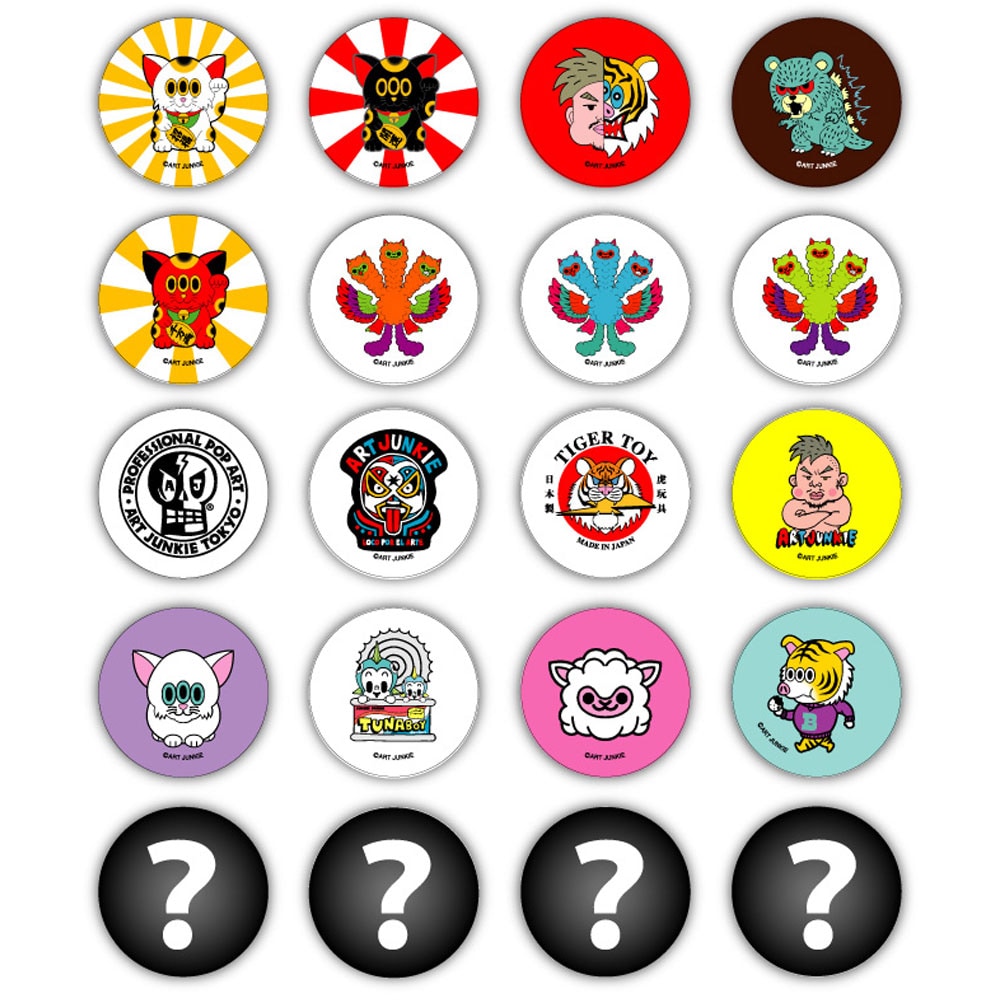 ART JUNKIE/缶バッジ（アートジャンキー カームキャット キングパカラ
